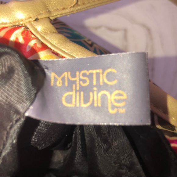 Mystic Divine silky floral  purse tote bag - Picture 4 of 5